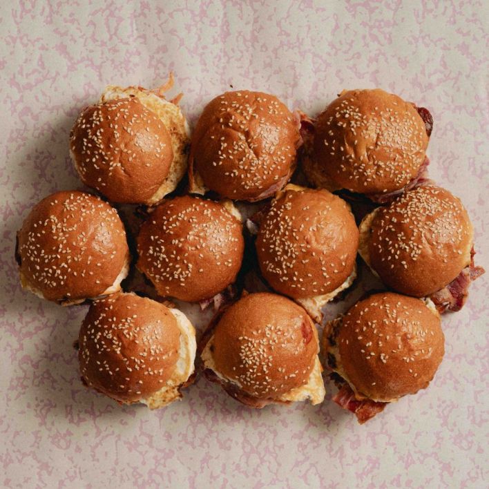 Mini Bacon + Egg Roll Box 20p