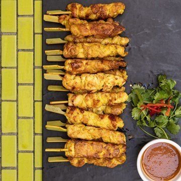 Turmeric Chicken on Bamboo Skewer (GF) (DF)