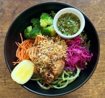 Crisp Slaw Salad - Seared Atlantic Salmon (GF) (DF)