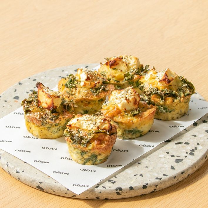 Roast Cauliflower, Kale, Zaatar & Feta Frittata 