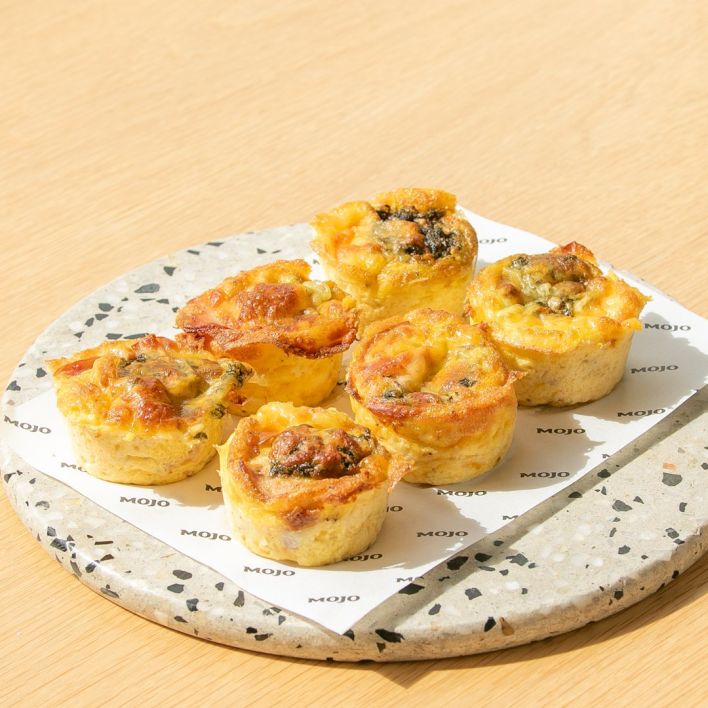 Champagne Ham, Roast Red Onion, Mozzerella & Pesto Frittata