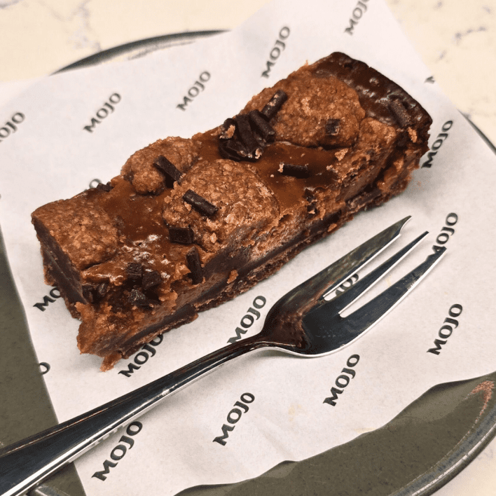 Espresso, Caramel & Walnut Slice