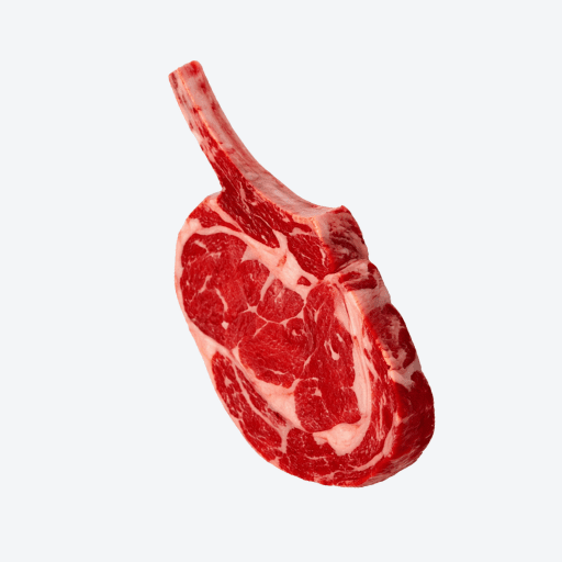 1kg Beef Rib Eye On The Bone Jack's Creek Angus MSA MB2 PORTION