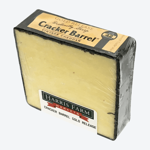 2.4kg Warrnambool Cracker Barrel Gold Vintage Cheddar Black Wax R/W