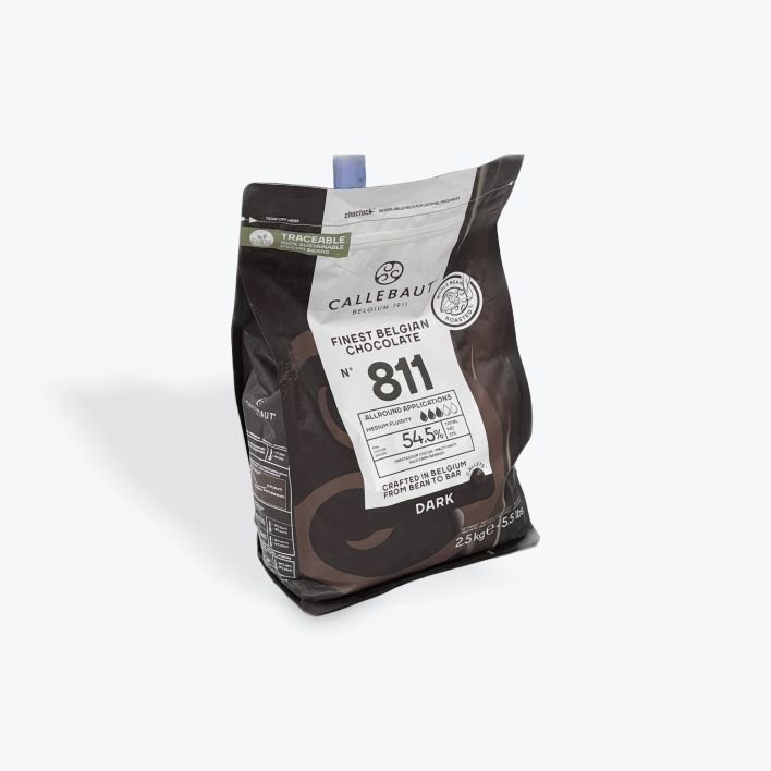 2.5kg Callebaut Callets Dark (811) 54.5% (8 per box)