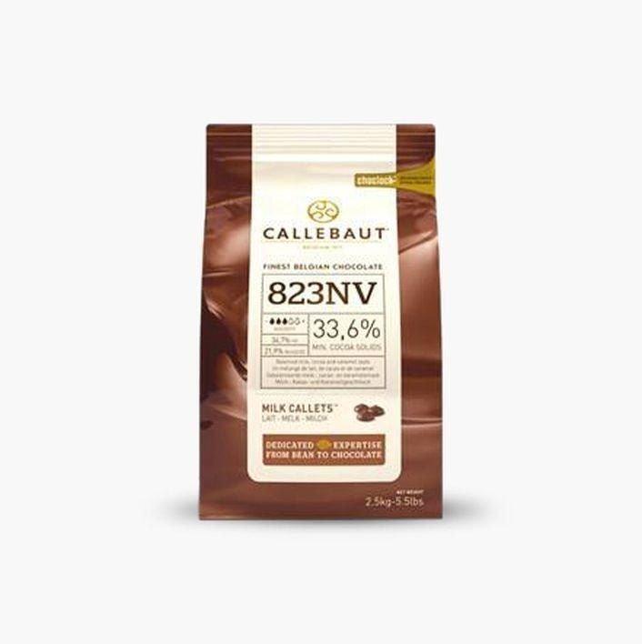 2.5kg Callebaut Callets Milk Chocolate 33% (823)