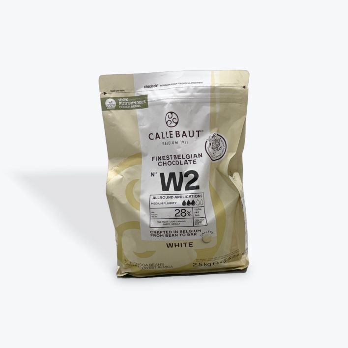 2.5kg Callebaut Callets White (W2) (8 per box)