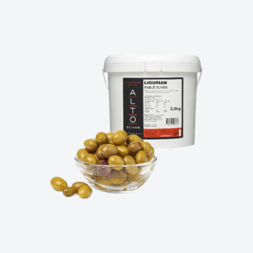 3.5kg Ligurian Olives Drained Aus