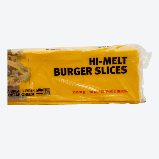 2.27kg Hi-Melt Burger Slices Cheese (96 Slices/pack)