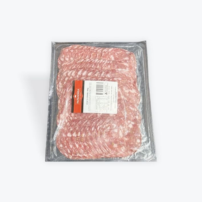 500g Salami Veneto Fennel Sliced Papandrea