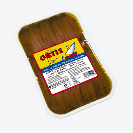 550g Marinated White Anchovies Fillets in Oil