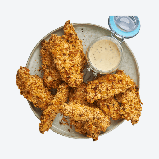Chicken Tenderloin Panko Crumb Herb & Garlic (Min Order: 5kg Box)