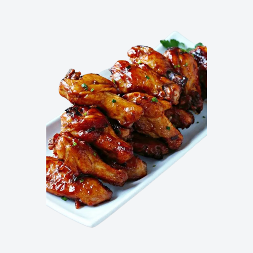 Chicken Wing with Bourbon + BBQ Glaze
