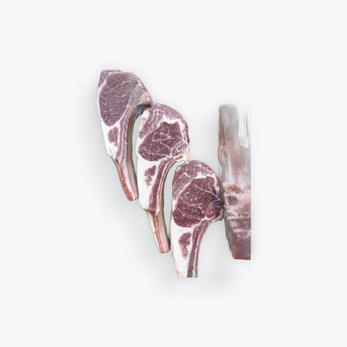 Lamb Rack Individual Cocktail Cutlets Cap Off
