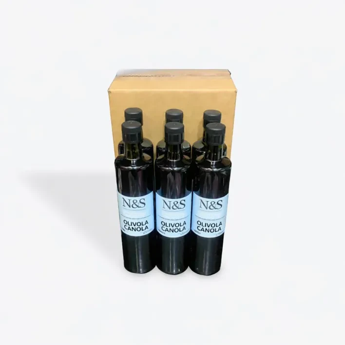 750ml Box of Six N&S Olivola Canola/Extra Virgin Olive Oil Blend 80:20