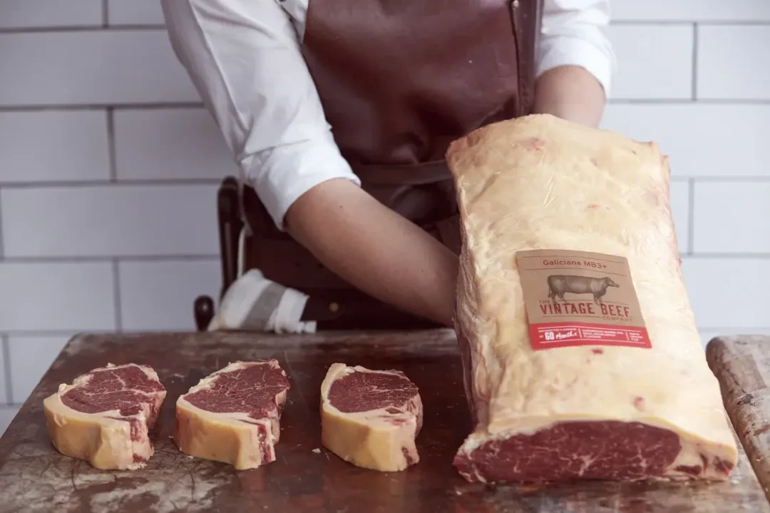 Beef Sirloin Vintage Beef Co Grass Fed MB3 YG MSA