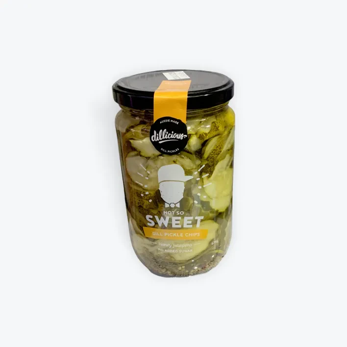 675g Dillicious Not So Sweet Dill Pickle Halves