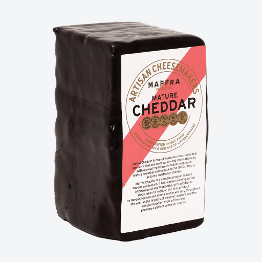  1.3kg Maffra Cheddar Black Wax
