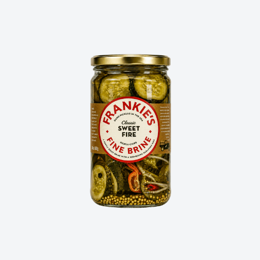 680g Frankies Fine Brine Sweet Fire Pickles