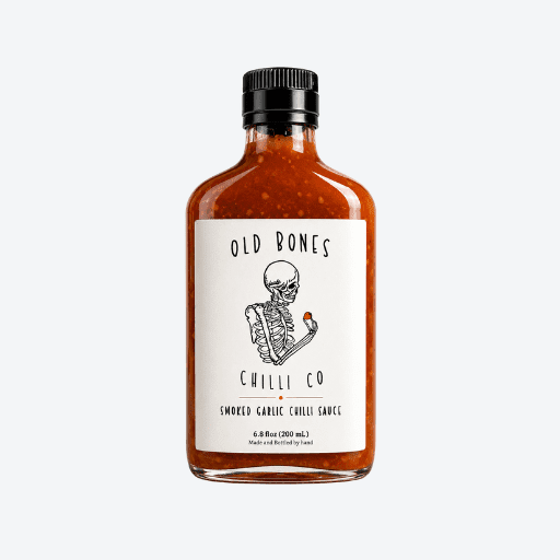 200ml Garlic Chili Smoked Sauce Old Bones Chili Co