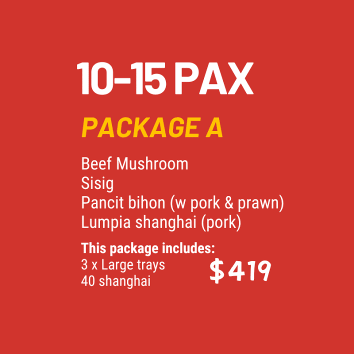 Package A (10-15 pax)