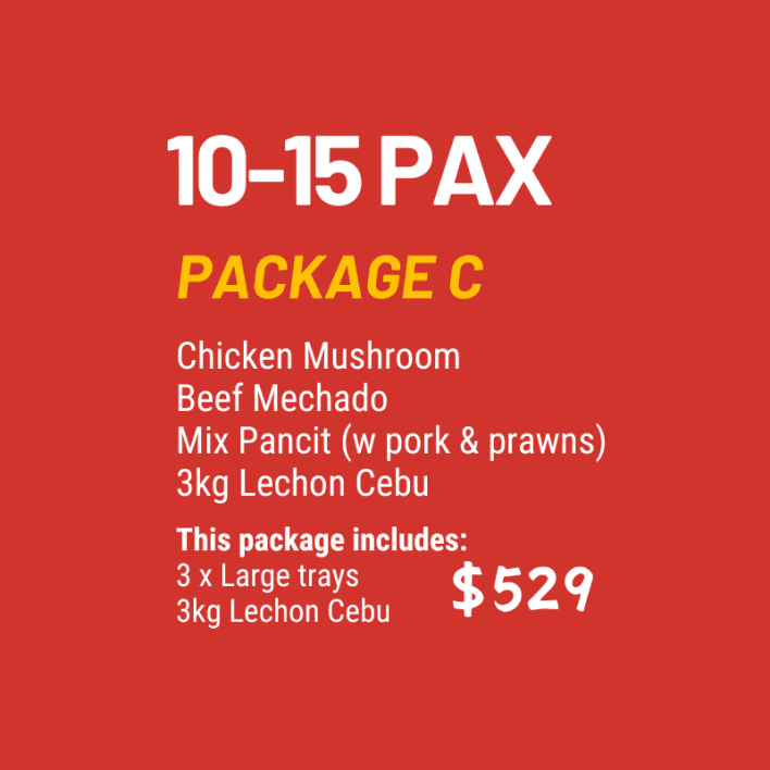Package C (10-15 pax)
