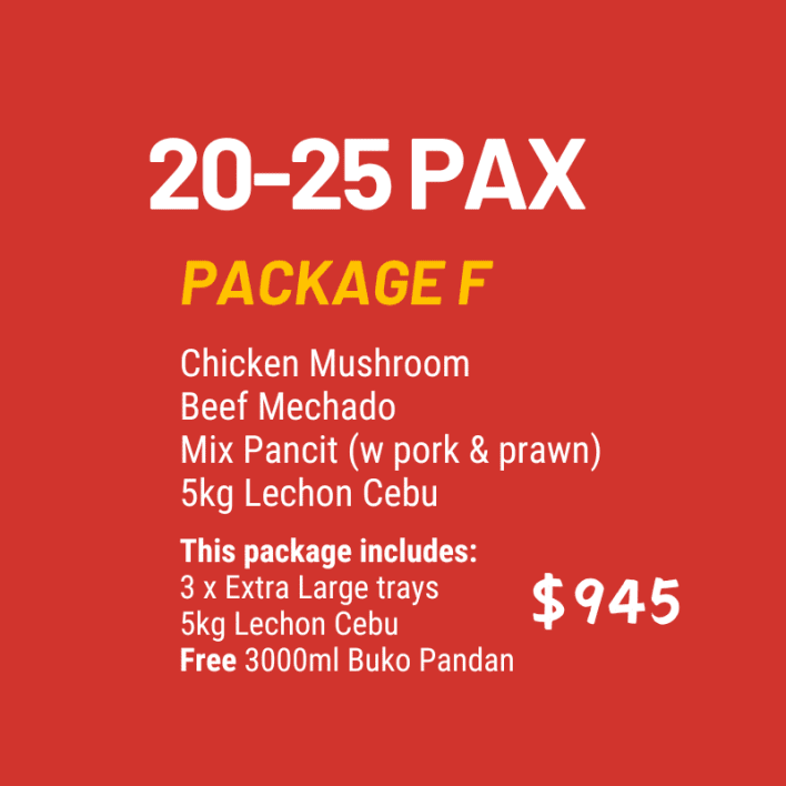 Package F (20-25 pax)