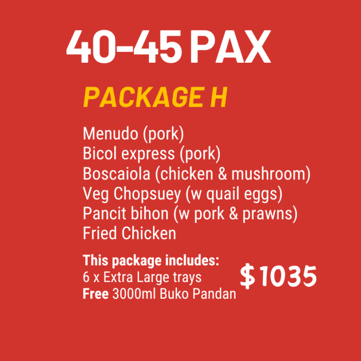 Package H (40-45 pax)