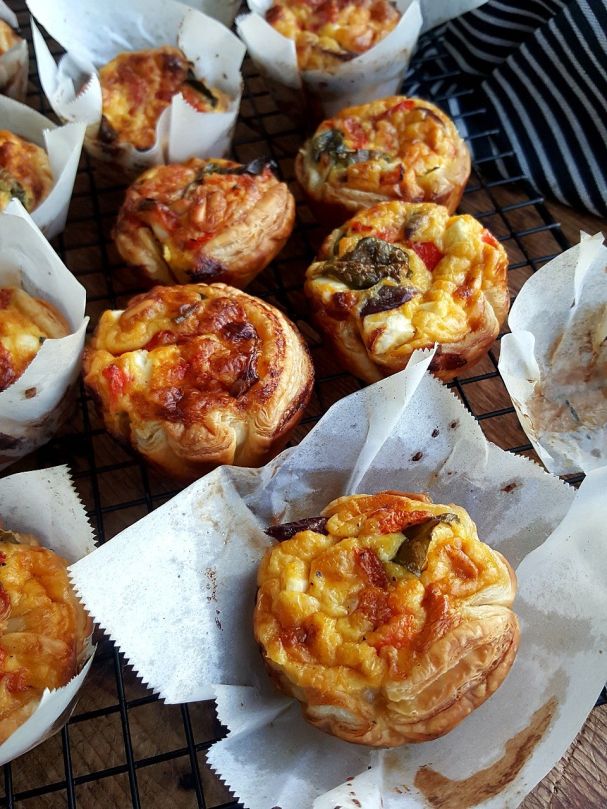 Roast Capsicum & Olive Tarts - Gluten Free