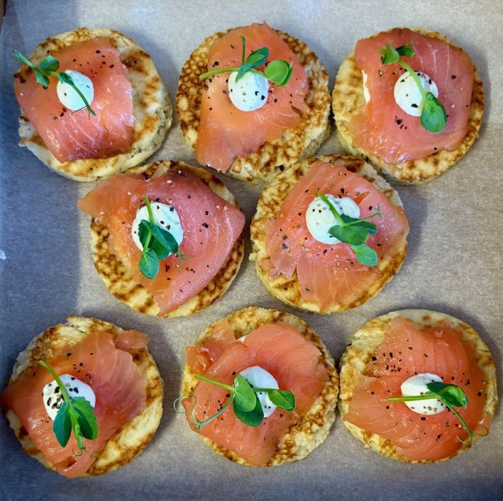 Smoked Salmon Blinis