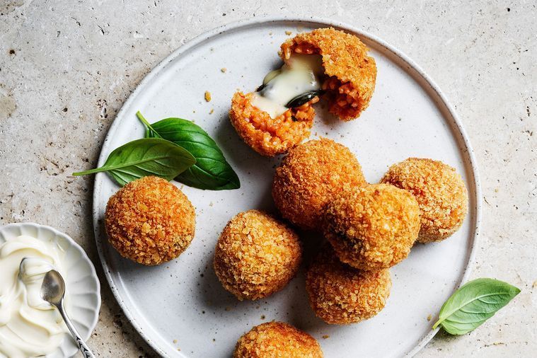 Vegetarian Arancini Cakes