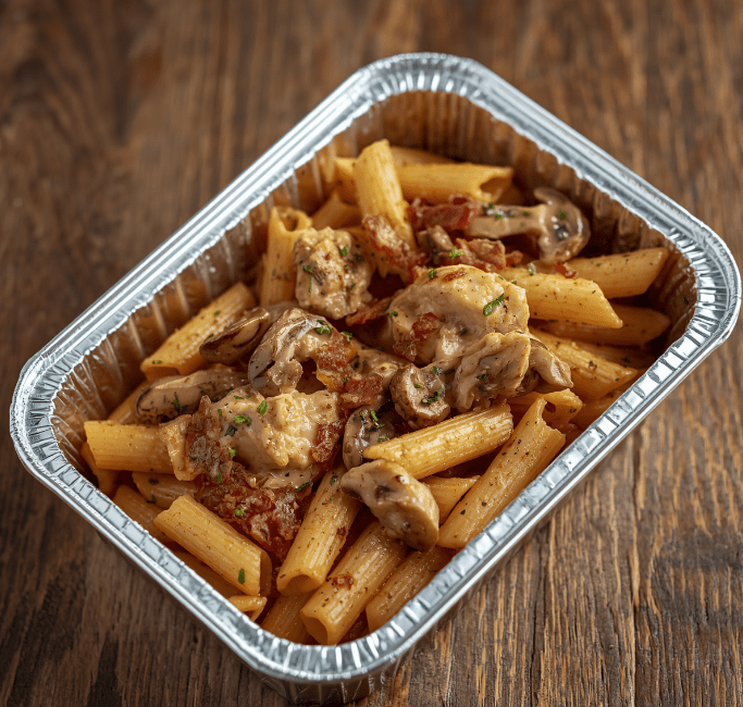 Penne Di Pollo (Chicken with Mushroom, Bacon & Cream) - Individual Pack