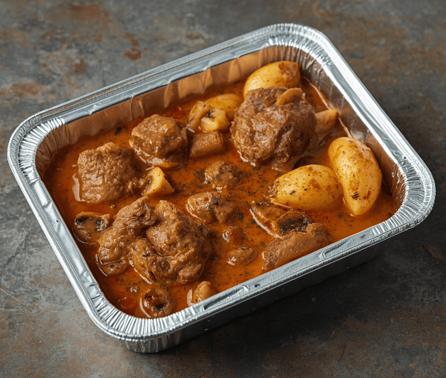 Beef Goulash with Paprika & Creamy Mushroom Sauce with Baby Potatoes - Individual Pack