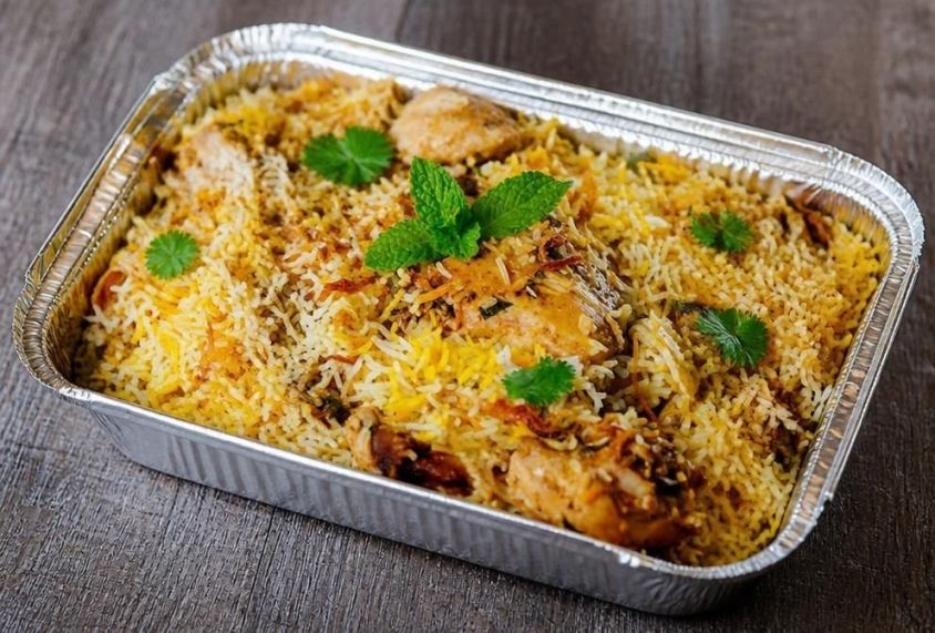 Thalassery Chicken Dum Biriyani (Kaima Rice)