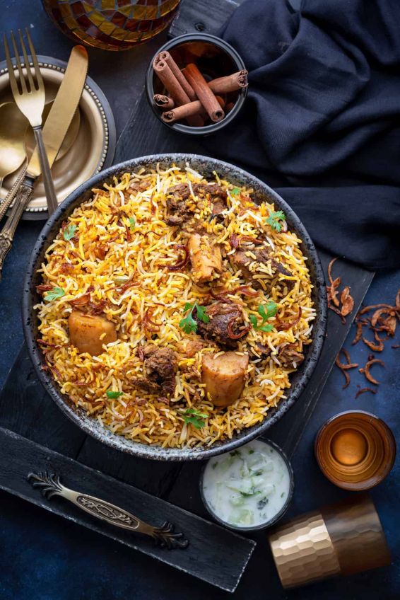 Mutton Dum Biriyani (Kaima Rice)