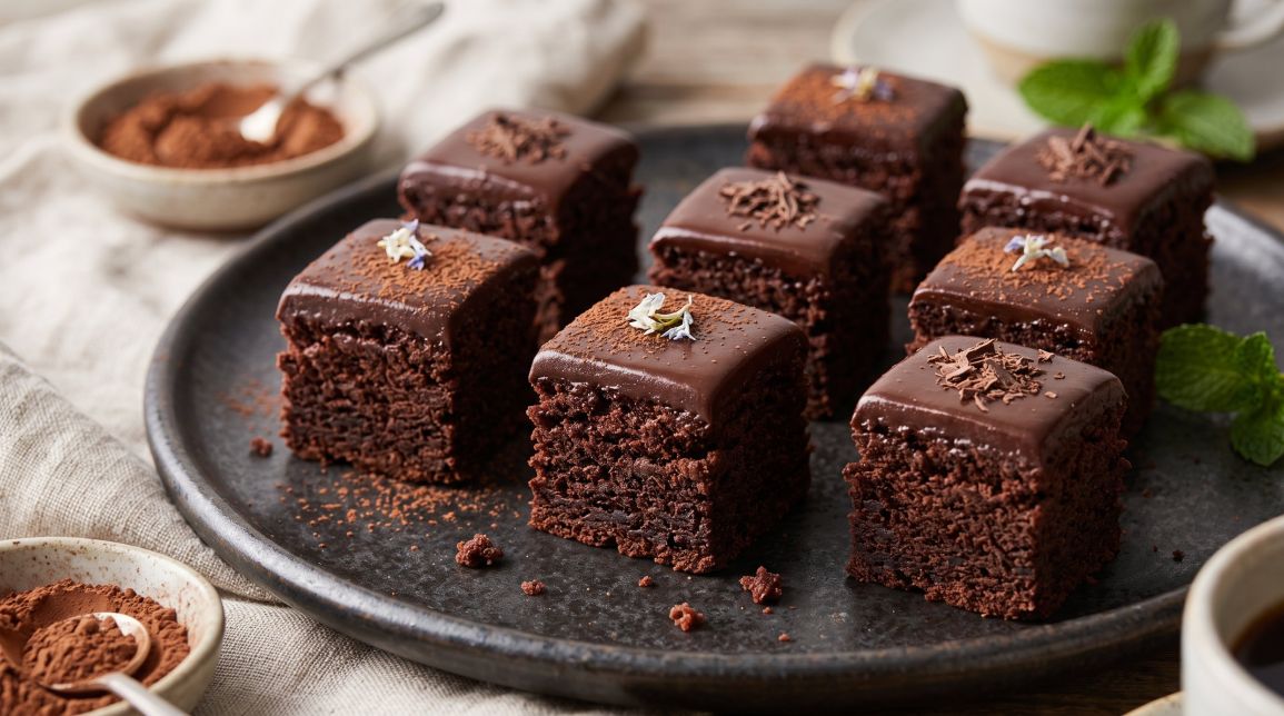 Chocolate Mudcake Slice (GF & Vegan)