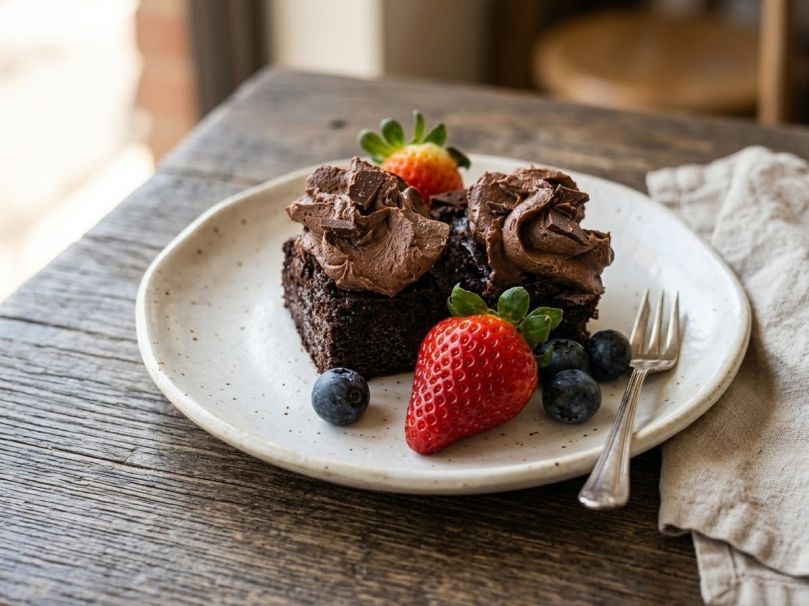 Chocolate Mudcake Slice (GF & Vegan)