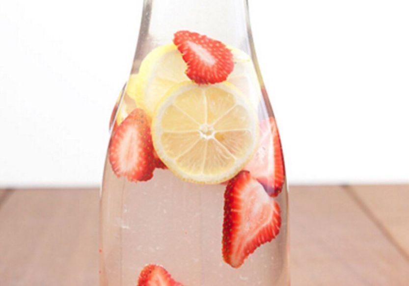 Fruit infused water, pitcher
