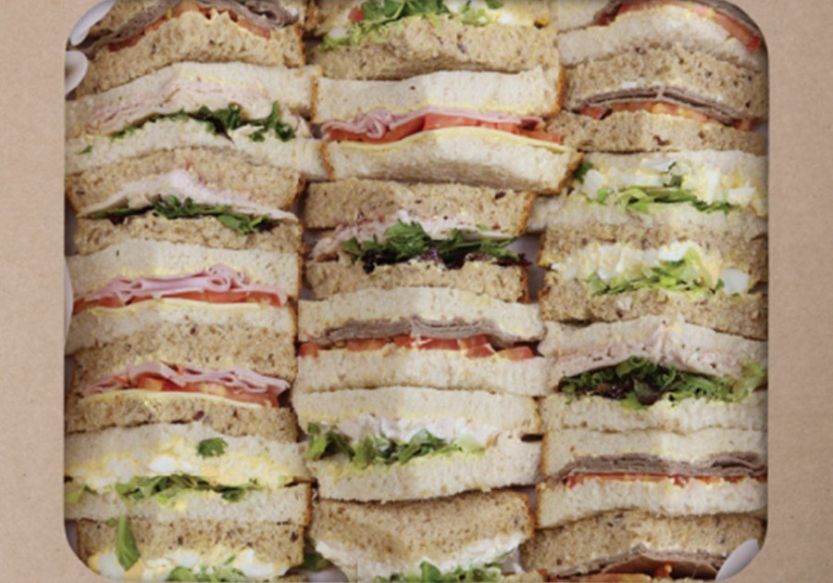 sandwich selection (1.5 per person) platter