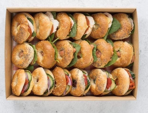 Sapore Assorted Mini Breakfast Bagel Platter