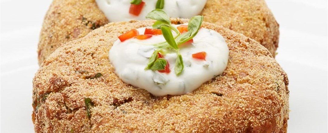 Sapore Polenta Crusted Chickpea & Sweet Potato Patties GF