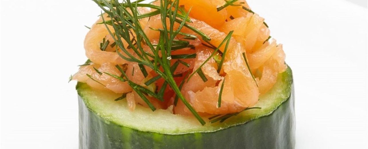Cucumber Cups - Smoked Salmon GF