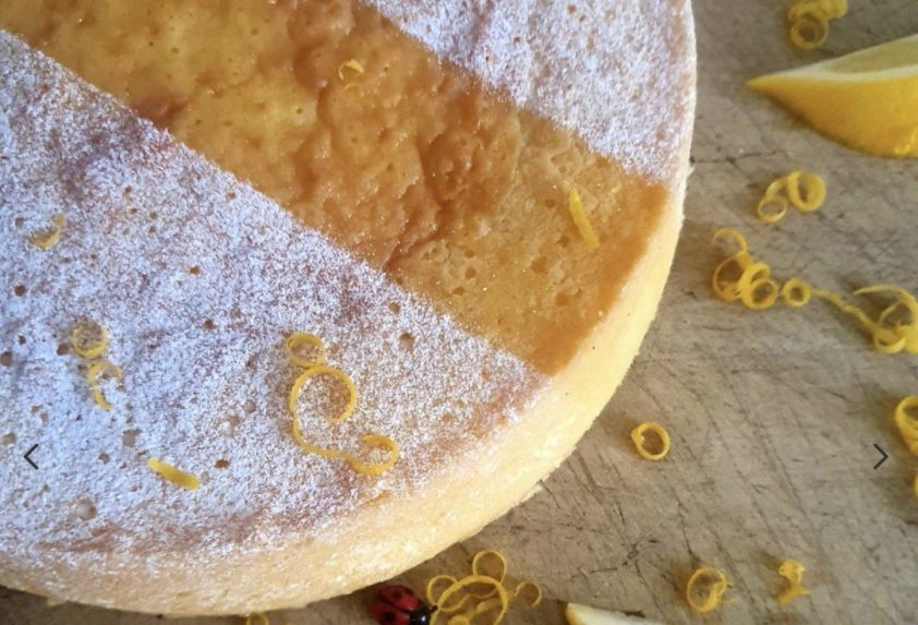 Lemon sour cream cake