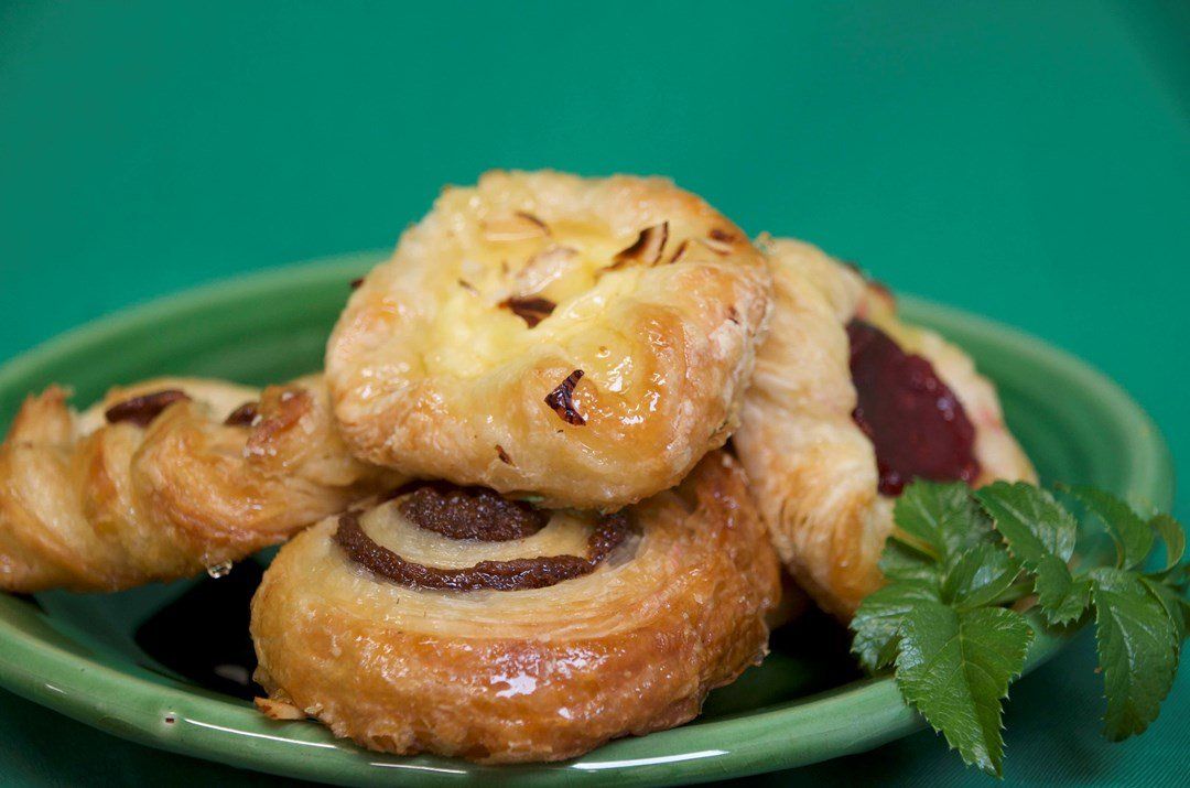 Glazed Danish pastry, buttery goodness