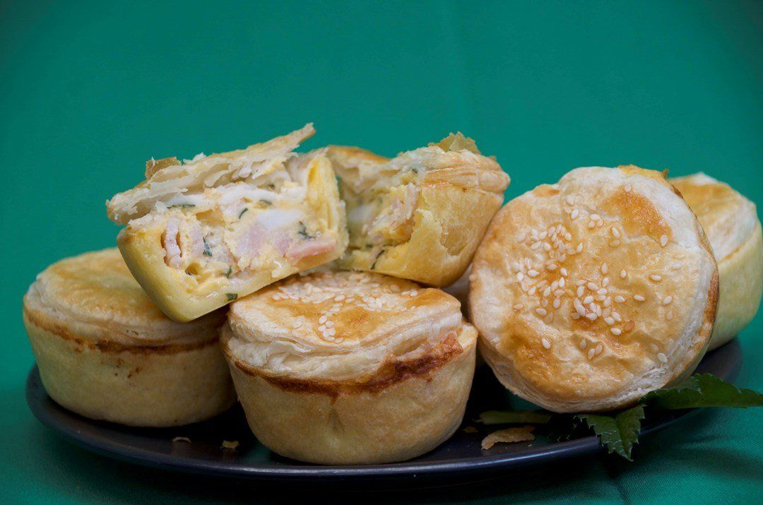 Bacon, egg pie