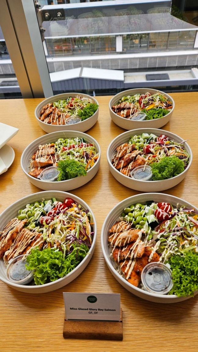 Bento bowl, soy miso  Glory Bay salmon
