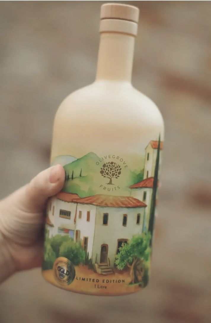 Olive Grove Extra Virgin Olive Oil - Limited Edition with Gifting Box (1 Litre Bottle)