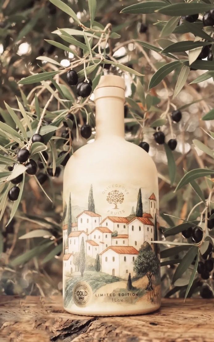 Olive Grove Extra Virgin Olive Oil - Limited Edition with Gifting Box (1 Litre Bottle)
