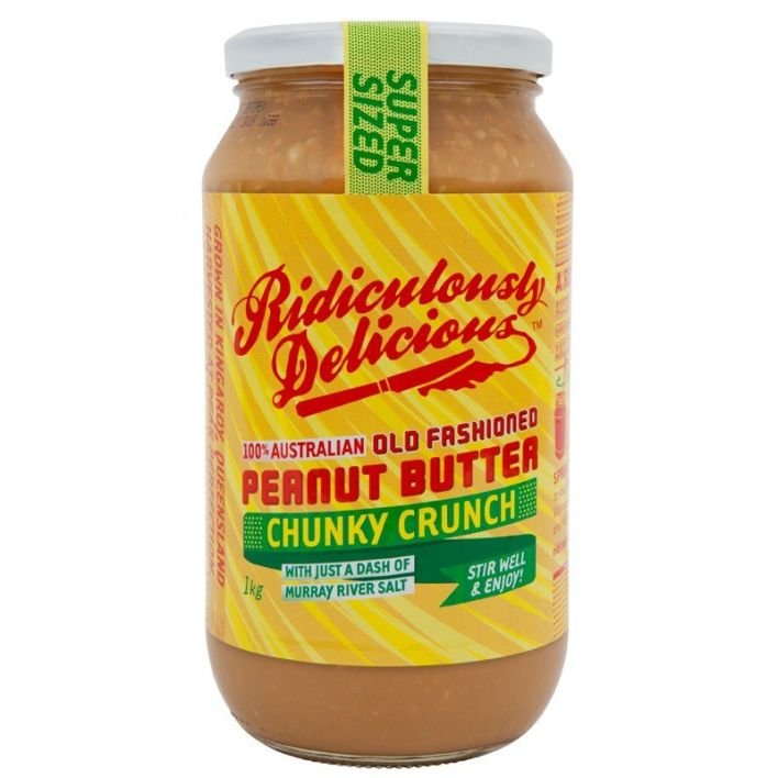 Ridiculously Good Peanut Butter - Chunky Crunch (1kg Jar)