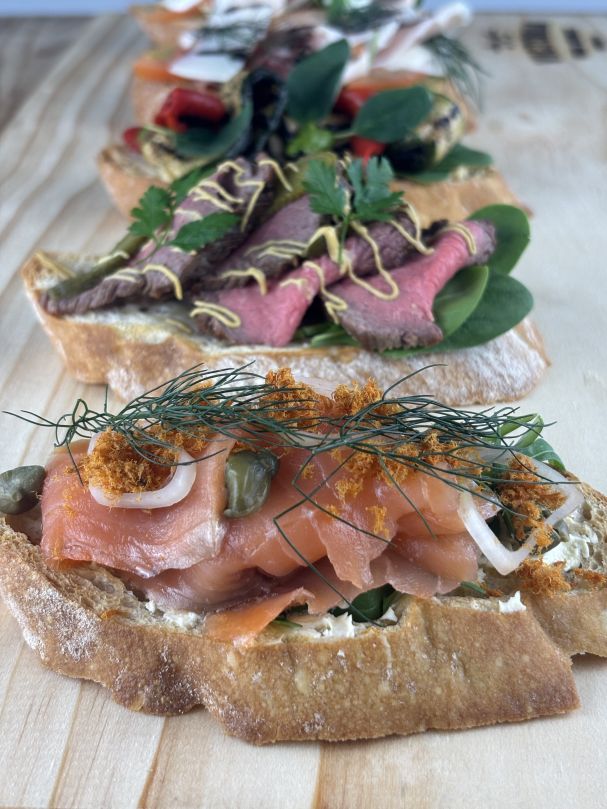 Smoked Salmon Open Sandwich